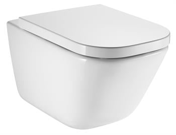 Roca Asma Klozet, The Gap Square, Beyaz ,54 cm, Kanalsız, A34647L000