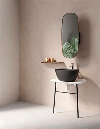 Vitra Lavabo, Plural, Kare, Yüksek, Çanak, 45 cm, Mat Siyah, 7811B483-0016