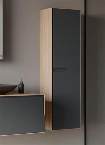 Orka Craft 40 cm Meşe Banyo Boy Çamaşır Dolabı