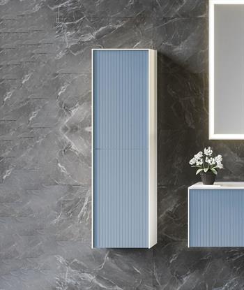 Orka Cube 40 cm Mavi Banyo Boy Çamaşır Dolabı