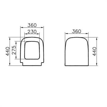 Vitra S20 Klozet Kapağı, Yavaş Kapanır 77-003-009