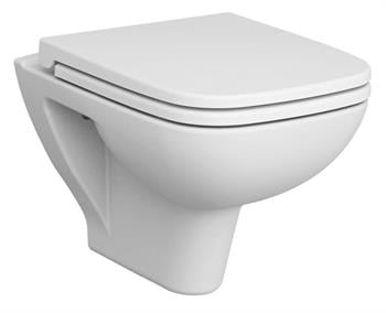 VitrA Asma Klozet, S20, Square Smoot Flush, Kanalsız, 52 cm, 7508L003-0850