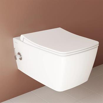 VitrA Asma Klozet, Metropole Rim-ex, Kanalsız, Entegre Ara Musluklu, 7672B003-1684