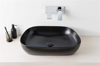 Vitra Lavabo, Outline, Çanak, 63 cm, Mat Siyah, 5993B483-0016
