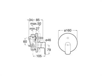 Roca Banyo Bataryası, Cala, Ankastre (Yönlendiricili) A5A066ENB0