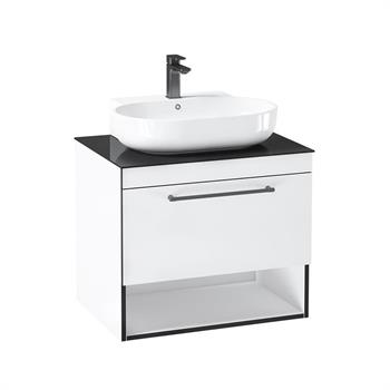 Orka Knidos 70 cm Beyaz Banyo Dolabı Alt Modül ve Lavabo