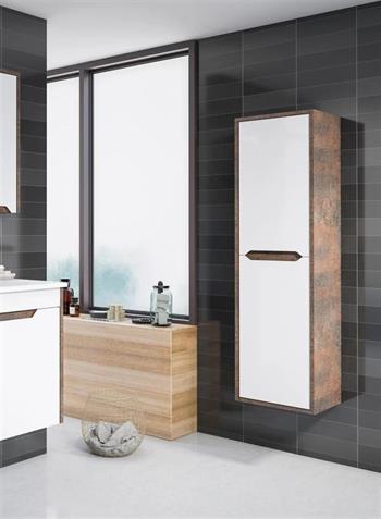 Orka Lago 40 cm Beyaz Banyo Boy Çamaşır Dolabı