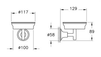 Vitra Sabunluk, Origin Classic, Katı, Duvardan, Mat Siyah, A4452036