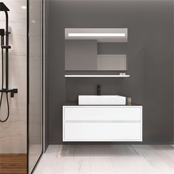 Orka Verona 100 cm, Beyaz, Banyo Dolabı Takımı (Ledli Ayna)