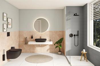 Vitra Outline Oval Çanak Lavabo, 60 cm, Mat Siyah, 5995B483-0016