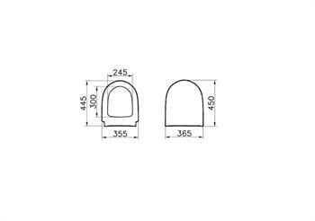 Vitra Sento Klozet Kapağı, Yavaş Kapanır, 86-003-009