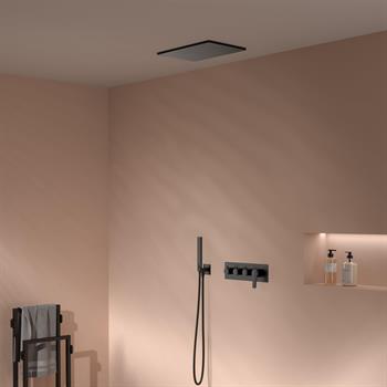 Teska Ankastre, Euro-X, Üç Yönlü, Set, Full Siyah, EX3680