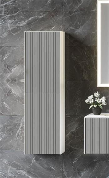 Orka Cube 40 cm Vizon Banyo Boy Çamaşır Dolabı