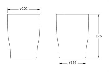 Vitra Eternity Kapaklı Çöp Kovası, 3 Litre, Krom-Beyaz A4430057