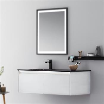 Orka Lisbon 110 cm Beyaz Banyo Dolabı Alt Modül ve Lavabo