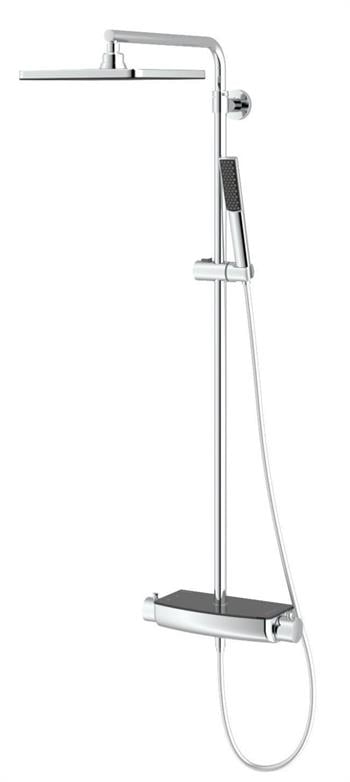 Teska Duş Kolonu, Mira, Termostatik, İki Yönlü, Siyah Camlı, DK2921C