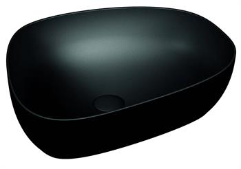 Vitra Outline Asimetrik Çanak Lavabo, 56 cm, Mat Siyah, 5991B483-0016