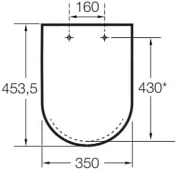 Roca Supralit, darbe emilimi, The Gap Square koleksiyonu, beyaz, A80147200B