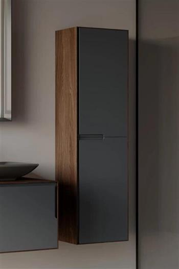 Orka Craft 40 cm Ceviz Banyo Boy Çamaşır Dolabı