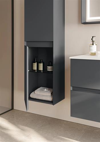 Orka Nest 40 cm Antrasit Banyo Boy Çamaşır Dolabı