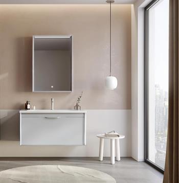 Orka Clay 100 cm Beyaz Banyo Dolabı Takımı