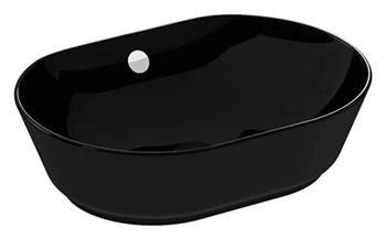 Vitra Geo Oval Çanak Lavabo, 55 cm, Siyah, 7427B070-0012
