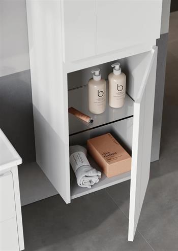 Orka Likya 40 cm Beyaz Banyo Boy Çamaşır Dolabı