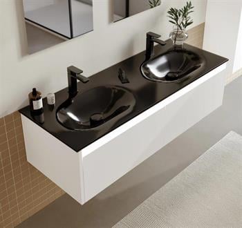 Orka Lisbon 130 cm Beyaz Banyo Dolabı Alt Modül ve Lavabo