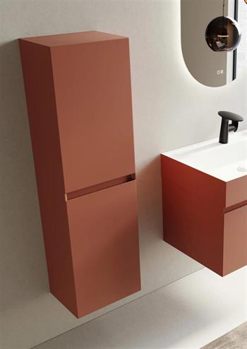 Orka Lusso 40 cm Tarçın Banyo Boy Çamaşır Dolabı