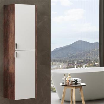 Orka Luna 40 cm Kahve Banyo Boy Çamaşır Dolabı