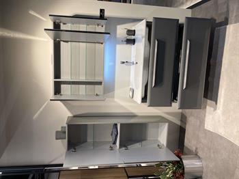 Orka Nuvola 100 cm Kaşmir Banyo Dolabı Takımı