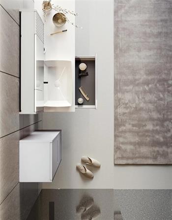 Orka Biella 120 cm Beyaz Banyo Dolabı Takımı