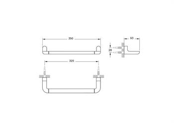 Vitra Eternity Kısa Havluluk, Siyah A4430439
