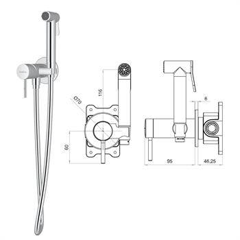 BTK 6800 Pulito Ankastre Shut Off Batarya-Krom