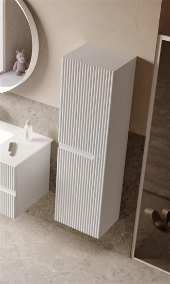 Orka Moonlight 40 cm Beyaz Banyo Boy Çamaşır Dolabı