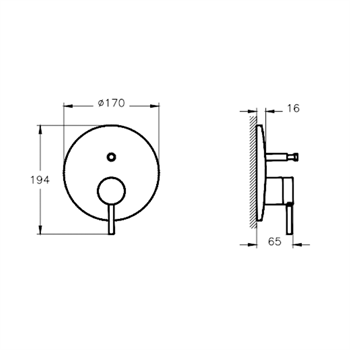 Vitra Banyo Bataryası, Origin, Ankastre, Mat Siyah (Sıva Üstü Grubu) A4262036