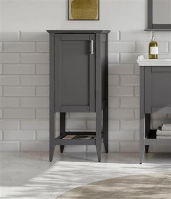 Orka Bastle 47 cm Gri Banyo Boy Çamaşır Dolabı