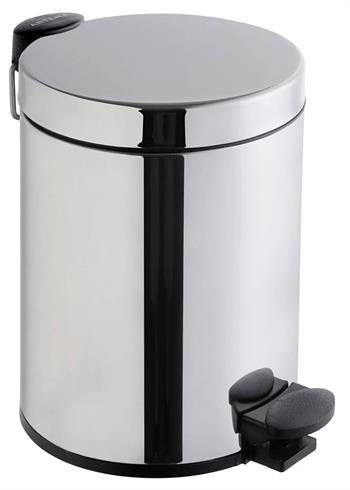 Artema Arkitekta Çöp Kovası (5 Litre), Parlak Paslanmaz Çelik, A44055 