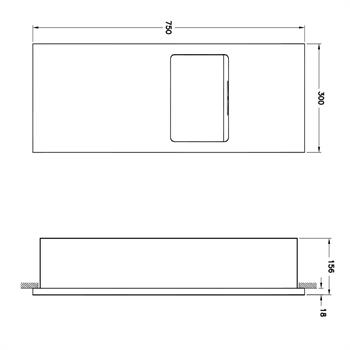 Artema Arkitekta Kağıt Havluluk-Çöp Kovası, Paslanmaz Çelik, A44970 