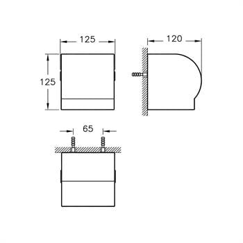 Artema Arkitekta Tuvalet Kağıtlığı (Tekli), Paslanmaz Çelik A44381