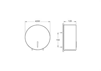 Artema Arkitekta Yuvarlak Tuvalet Kağıtlığı, Paslanmaz Çelik A44971 