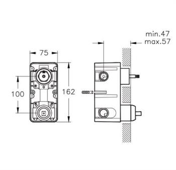 Artema Banyo Bataryası, Ankastre, (Sıva Altı Grubu, 3 Yollu) A42861
