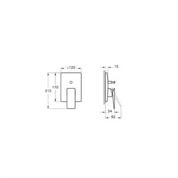 Artema Banyo Bataryası, Brava, Ankastre (Sıva Üstü Grubu) A42395