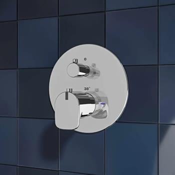 Artema Banyo Bataryası, Root Round, Termostatik Ankastre, (V-Box Sıva Üstü Grubu) A42694