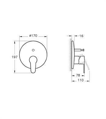 Artema Banyo Bataryası, Win S, Ankastre (Sıva Üstü Grubu) A42589EXP