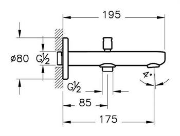 Artema Banyo Çıkış Ucu, Root Round, El Duşu Çıkışlı, A42719