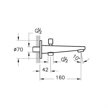 Artema Çıkış Ucu, Solid S (El Duşu Çıkışlı) A42541