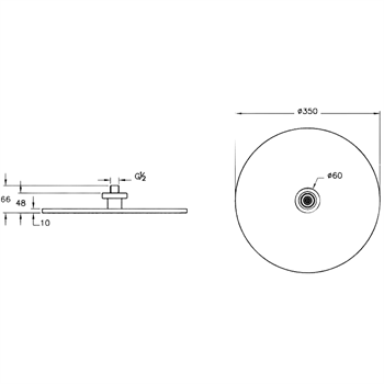Artema Duş Başlığı, İstanbul (Tavandan) 35 cm, A48021