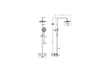Artema Duş Bataryası, AquaHeat Joy 220, Duş Kolonu, Termostatik, A47200