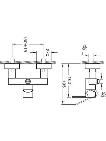 Artema Duş Bataryası, Flo S, Krom, A41938
